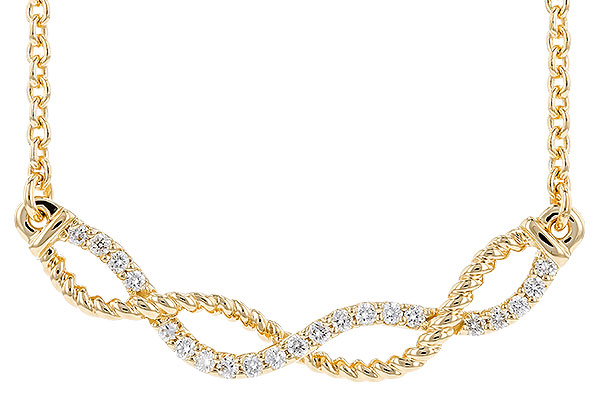 K319-38136: NECKLACE .12 TW (18")