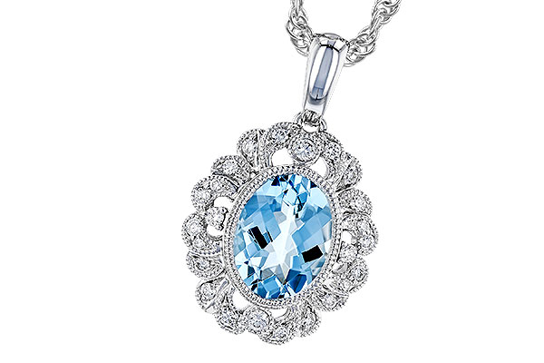 K319-39054: NECK .98 AQUA 1.12 TGW (8x6MM AQ)