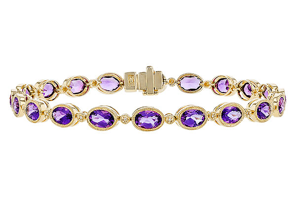 K319-39063: BRACELET 6.86 TW AMETHYST 6.90 TGW