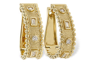 K319-43591: EARRINGS .09 BAG .18 TW