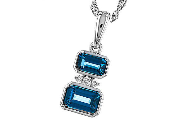 K320-29963: NECK .95 TW LONDON BLUE TOPAZ .98 TGW