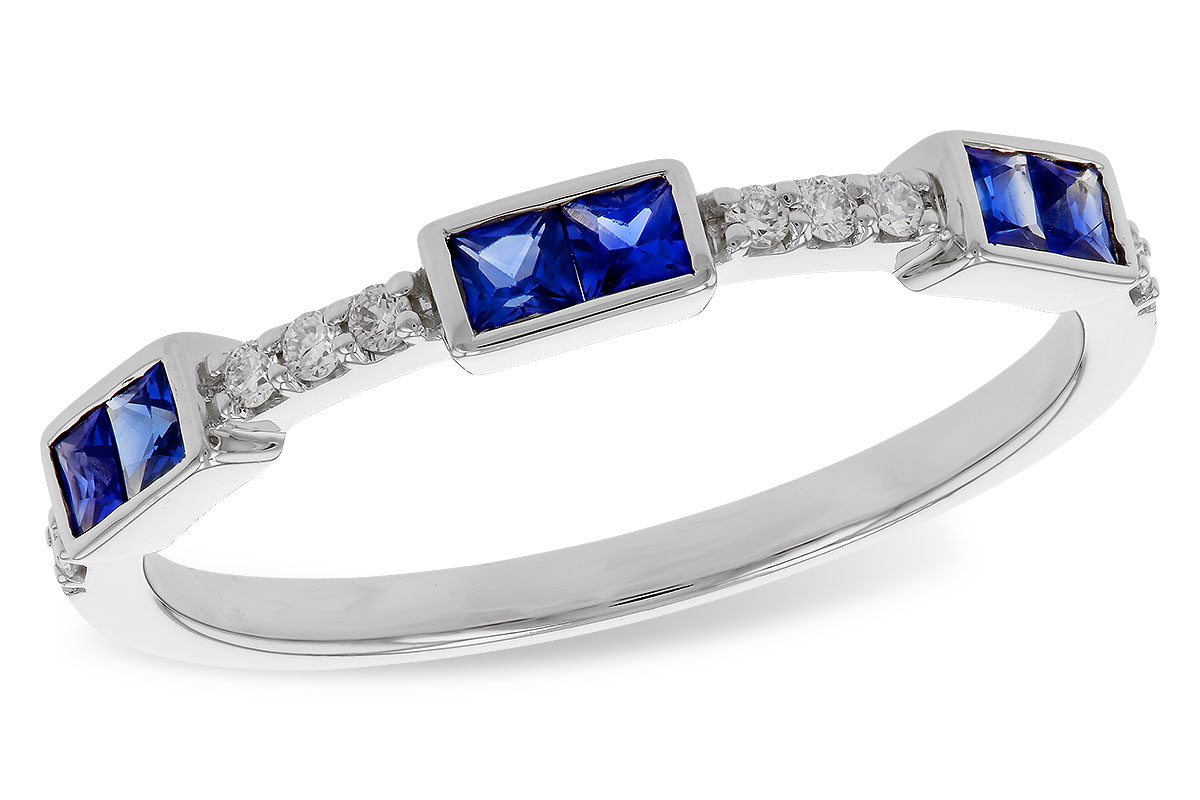 K320-31809: LDS WED RG .36 SAPPHIRE .43 TGW