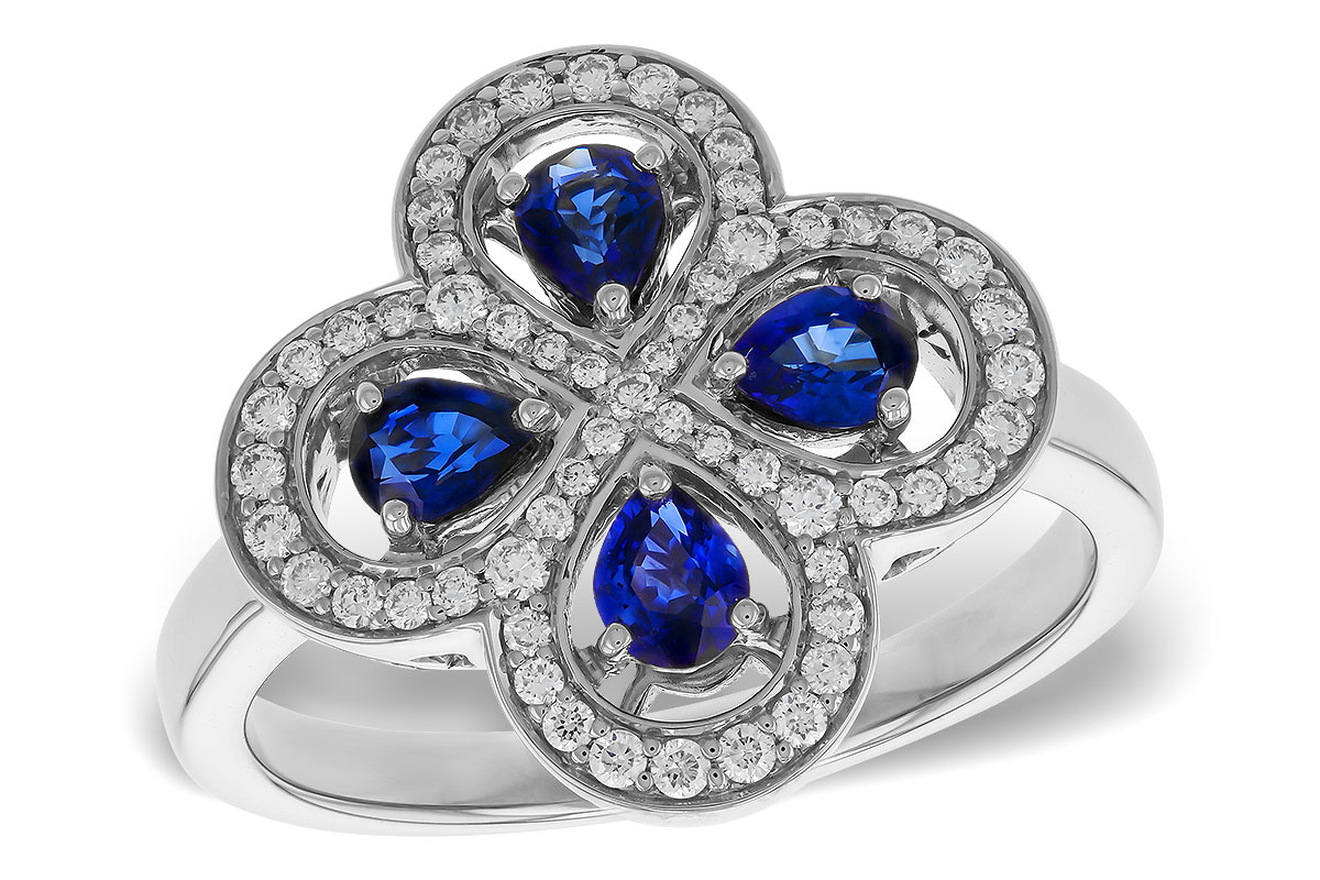 K320-33591: LDS RG .68 TW SAPPHIRE .96 TGW