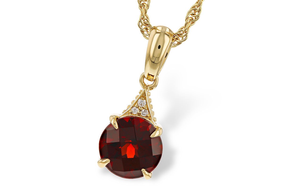K320-34472: NECK 1.46 GARNET 1.47 TGW (7MM RD)