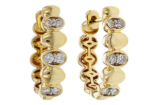 K320-36345: EARRINGS .36 TW