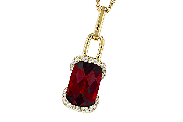 K321-19027: NECK 4.30 GARNET 4.45 TGW (12x8MM GAR)