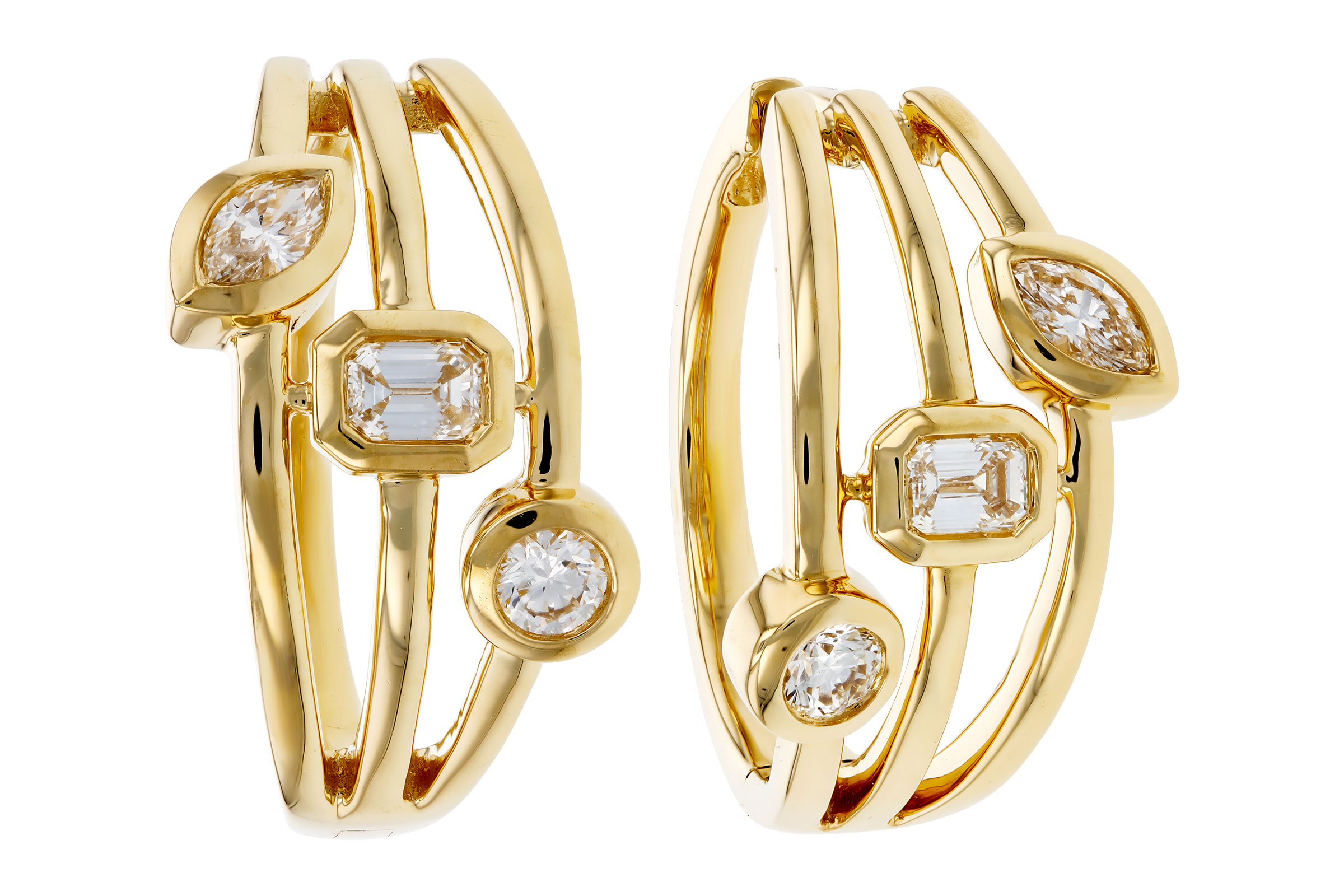 K321-19963: EARRINGS .45 TW (BR/EC/MQ)