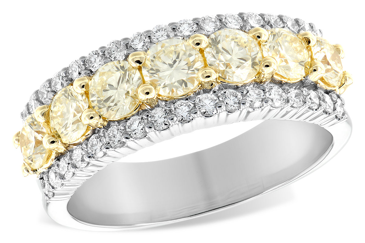 L233-94527: LDS DIA WED RG 1.20 YELLOW DIA 1.64 TW