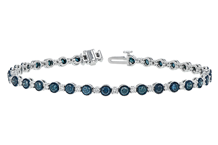 L233-99909: BRACELET 2.35 BLUE DIA 3.17 TW