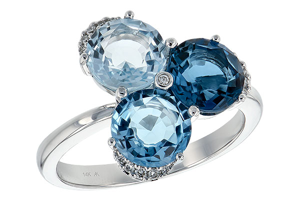 L234-83627: LDS RG 4.02 BLUE TOPAZ 4.07 TGW