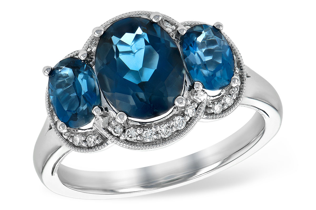L234-89018: LDS RG 4.20 BLUE TOPAZ 4.33 TGW