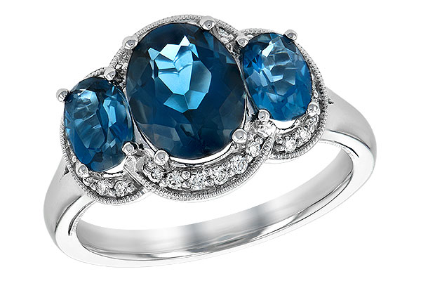 L234-89018: LDS RG 4.20 BLUE TOPAZ 4.33 TGW