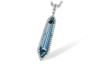 L235-73600: NECK 3.47 LONDON BLUE TOPAZ 3.70 TGW