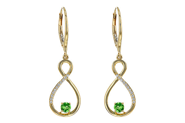 L318-46272: EARR .32 GREEN GARNET .40 TGW