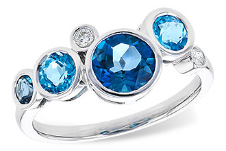 L318-52700: LDS RG 1.40 TW BLUE TOPAZ 1.45 TGW