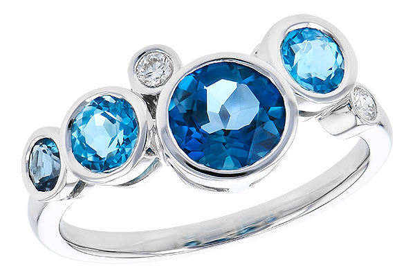 L318-52700: LDS RG 1.40 TW BLUE TOPAZ 1.45 TGW