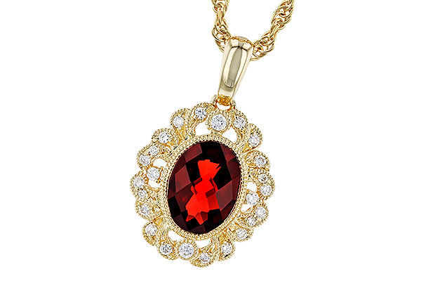 L319-39054: NECK 1.40 GARNET 1.54 TGW (8x6MM GAR)
