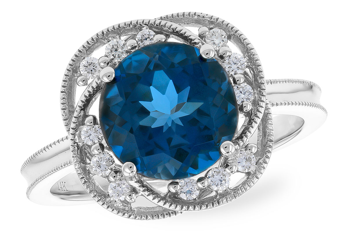 L319-39981: LDS RG 2.90 LONDON BLUE TOPAZ 3.05 TGW (9MM LBT)