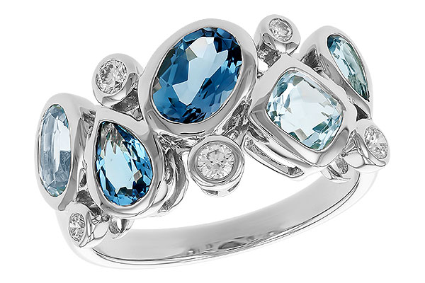 L319-42636: LDS RG 2.57 BLUE TOPAZ TW 2.75 TGW