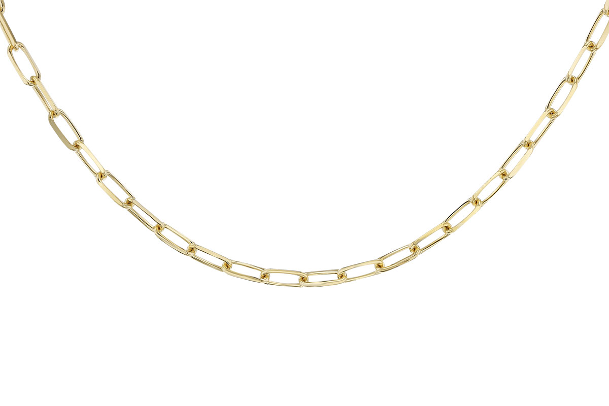 L319-42681: PAPERCLIP LG (18IN, 4.0MM, 14KT, LOBSTER CLASP)