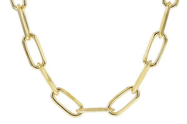 L319-42681: PAPERCLIP LG (18IN, 4.0MM, 14KT, LOBSTER CLASP)