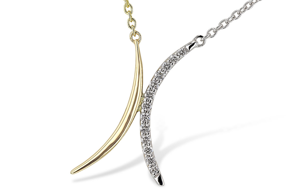 L320-28118: NECKLACE .14 TW (18")