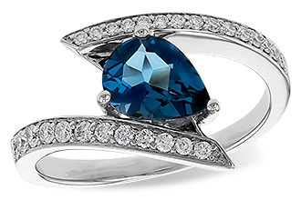 L320-29027: LDS RG 1.04 LONDON BLUE TOPAZ 1.28 TGW (8x6MM)
