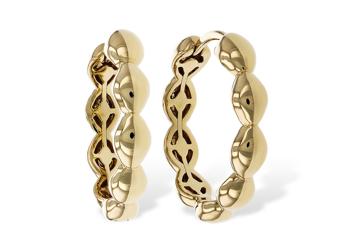 L320-33627: GOLD EARRINGS (18MM)