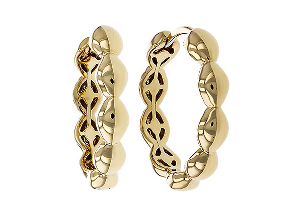 L320-33627: GOLD EARRINGS (18MM)