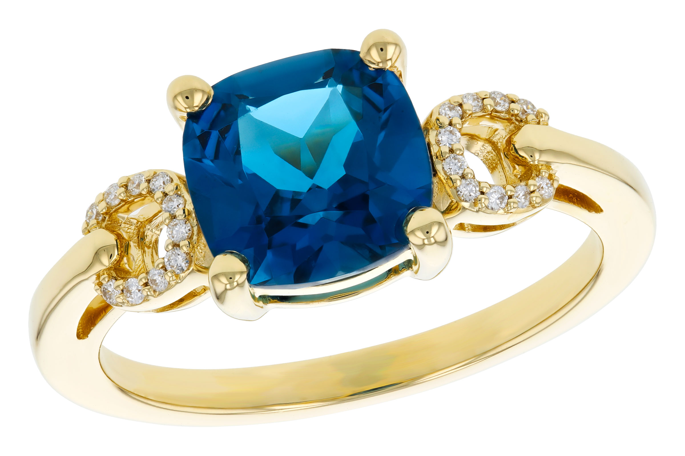 L321-20854: LDS RG 2.16 LONDON BLUE TOPAZ 2.21 TGW (8MM LBT)
