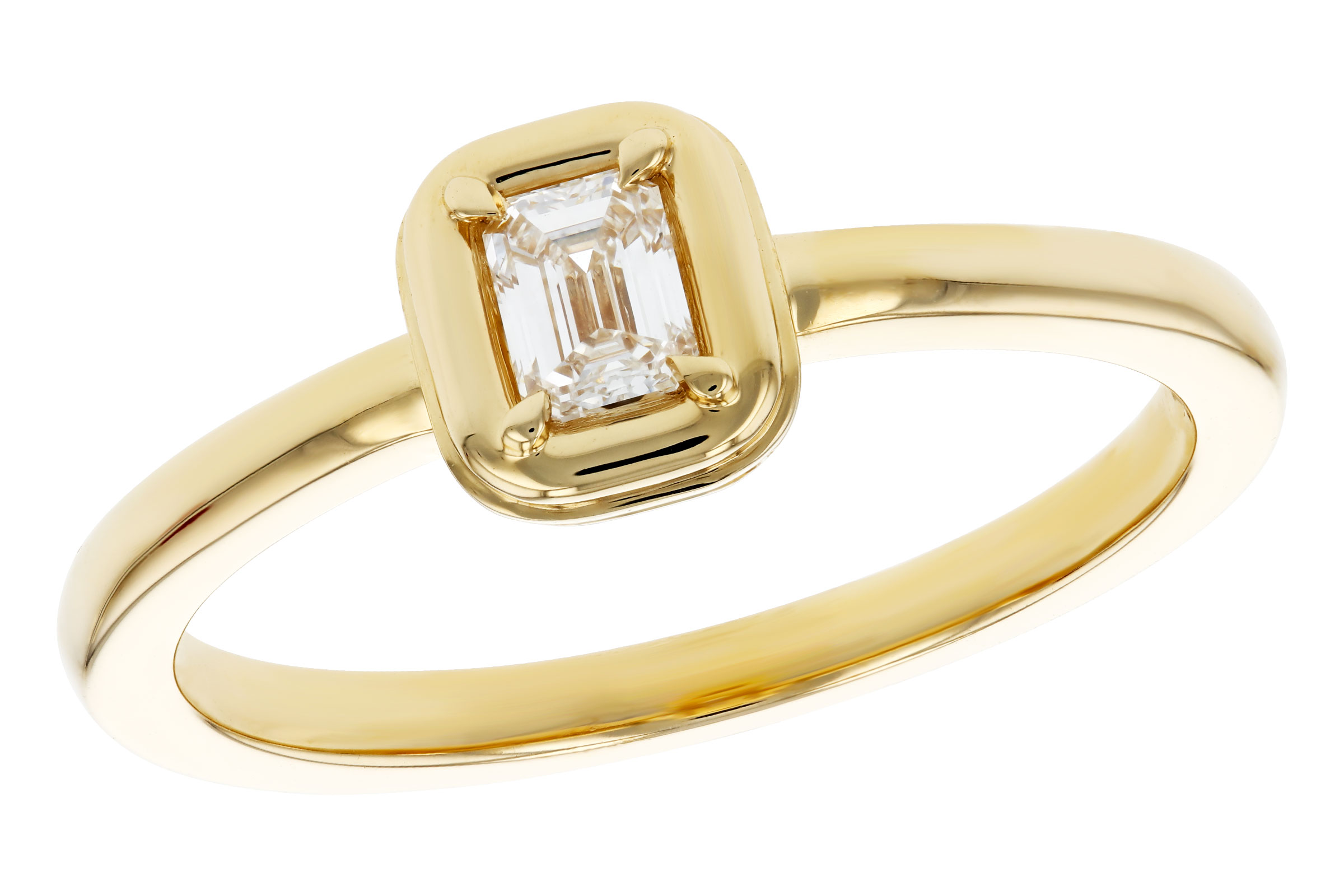 L321-20900: LDS DIA RG .24 EMERALD CUT DIA