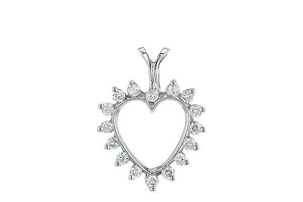 M052-12709: HEART PENDANT .23 TW