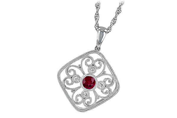 M232-11772: NECKLACE .28 RUBY .34 TGW