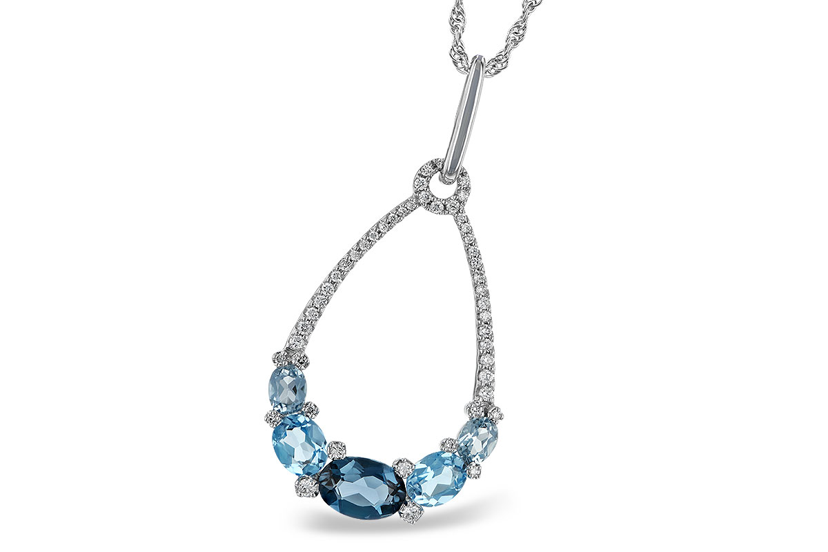 M233-04490: NECK 1.76 BLUE TOPAZ 1.96 TGW