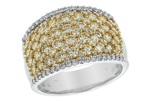 M234-84490: LDS DIA WED RG 1.82 YELLOW DIAS 2.02 TW