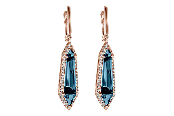 M235-76281: EARR 5.25 LONDON BLUE TOPAZ 5.67 TGW