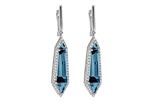 M235-76281: EARR 5.25 LONDON BLUE TOPAZ 5.67 TGW