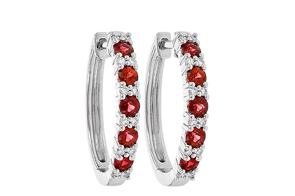 M235-77254: EARR .90 RUBY 1.08 TGW