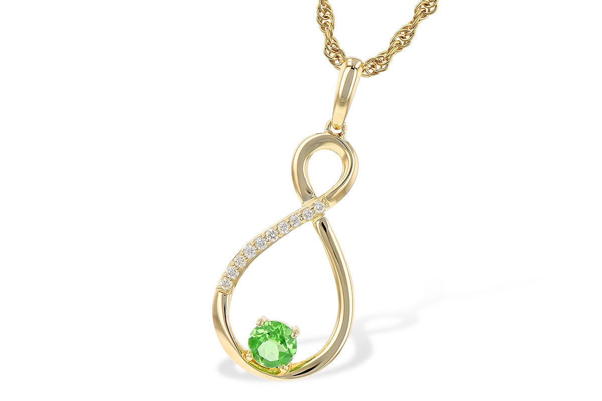 M235-80872: NECK .25 GREEN GARNET .30 TGW