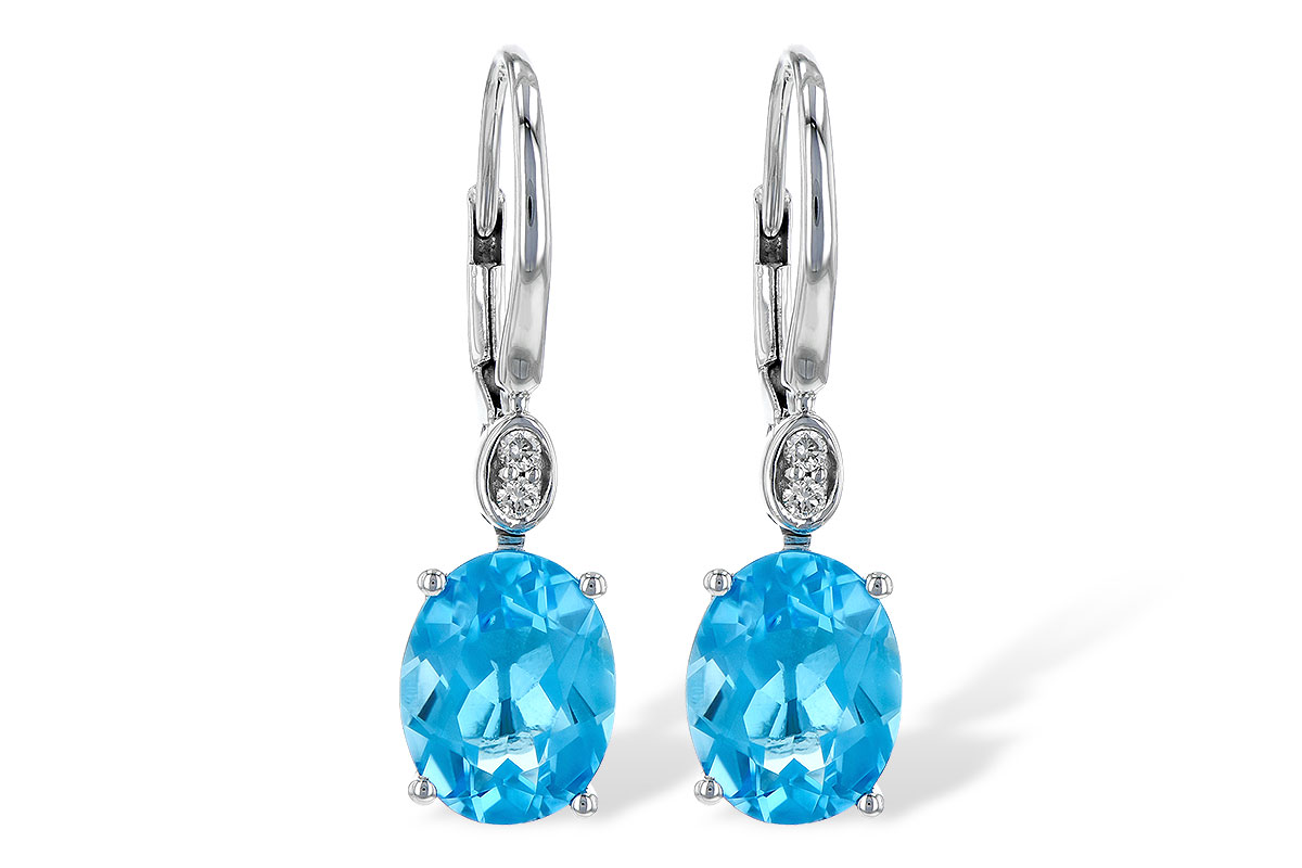 M235-81727: EARR 3.70 TW BLUE TOPAZ 3.75 TGW (9x7MM BT)