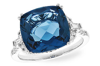 M319-40890: LDS RG 9.00 LONDON BLUE TOPAZ 9.25 TGW (12MM LBT)