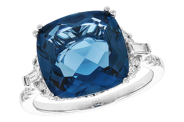 M319-40890: LDS RG 9.00 LONDON BLUE TOPAZ 9.25 TGW (12MM LBT)