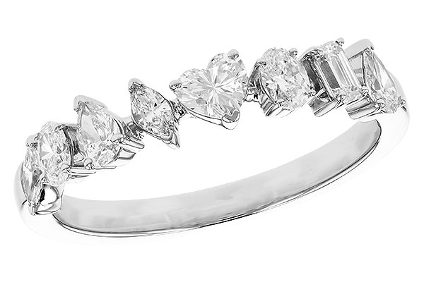 M319-41781: LDS DIA WED RG .69 TW FANCY CUT DIAS