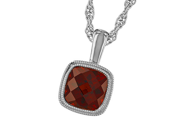 M319-42718: NECKLACE 1.22 CT GARNET