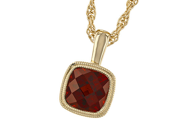 M319-42718: NECKLACE 1.22 CT GARNET