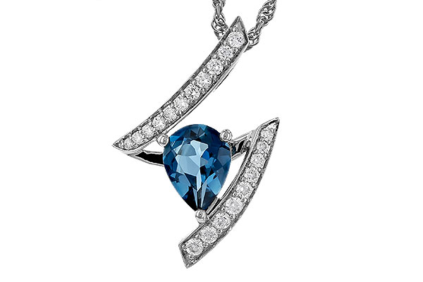 M320-29027: NECK 1.04 LONDON BLUE TOPAZ 1.23 TGW (8x6MM)