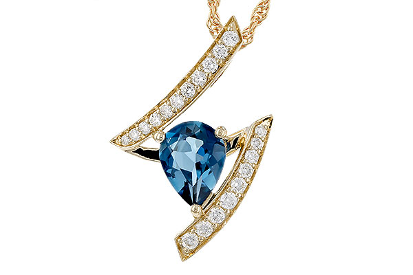 M320-29027: NECK 1.04 LONDON BLUE TOPAZ 1.23 TGW (8x6MM)