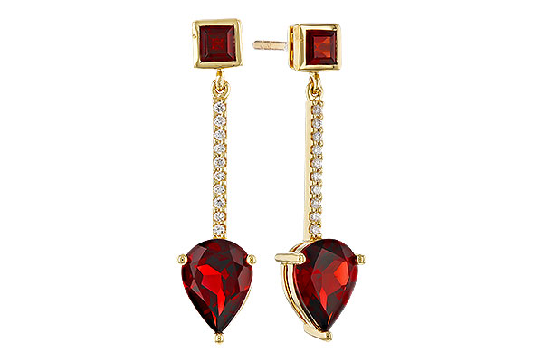M320-29918: EARRINGS 2.70 TW GARNET 2.77 TGW