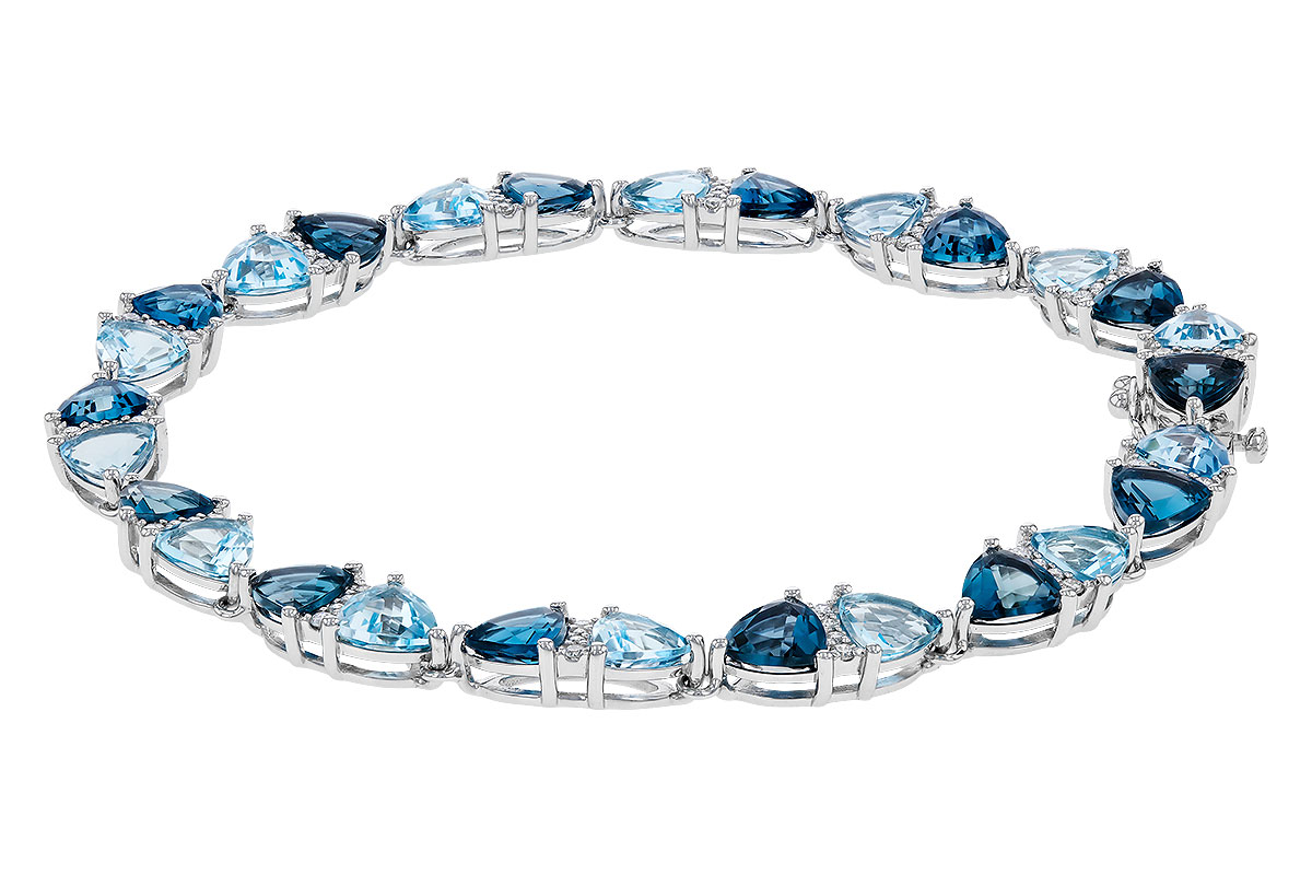 M320-29963: BRACELET 12.20 BLUE TOPAZ 12.50 TGW (7")
