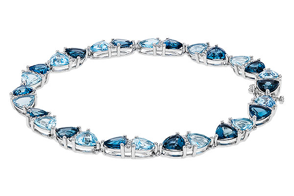 M320-29963: BRACELET 12.20 BLUE TOPAZ 12.50 TGW (7")